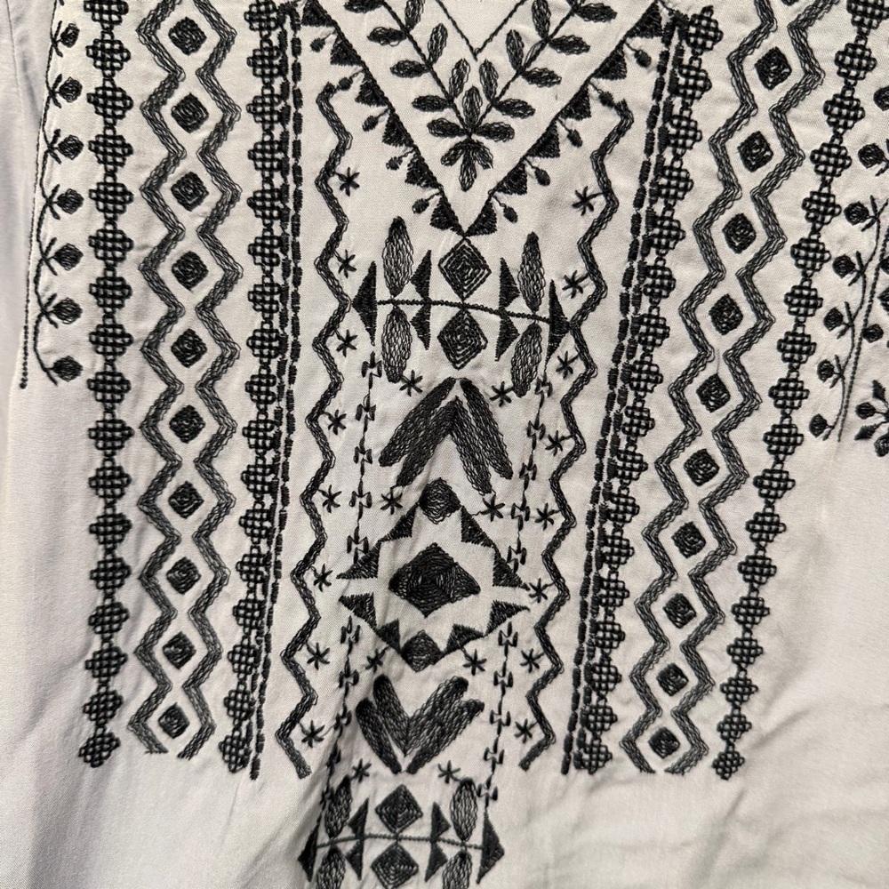 J Jill Embroidered Peasant Tunic Top Size Small - Picture 5 of 7